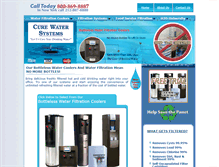 Tablet Screenshot of curewatersystems.com